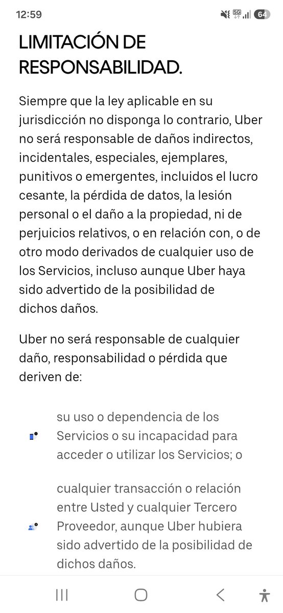 franjmoraga's tweet photo. @gabycociffi @Uber Esto lo aceptaron al dar consentimiento a la app https://t.co/FflXg1QNdk