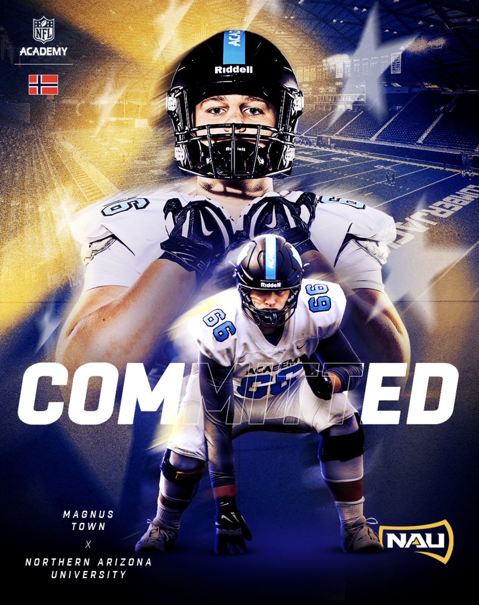 TownMagnus24978's tweet photo. After many great conversations with @CoachB_Larson i am excited to announce that I have committed to @NAU_Football 

@Coach_Gavin_OL @chasebaker91 @coachfarr1 @NFLAcademy @KrisDurham16 @coachstevehagen https://t.co/PRxdP1CtGC