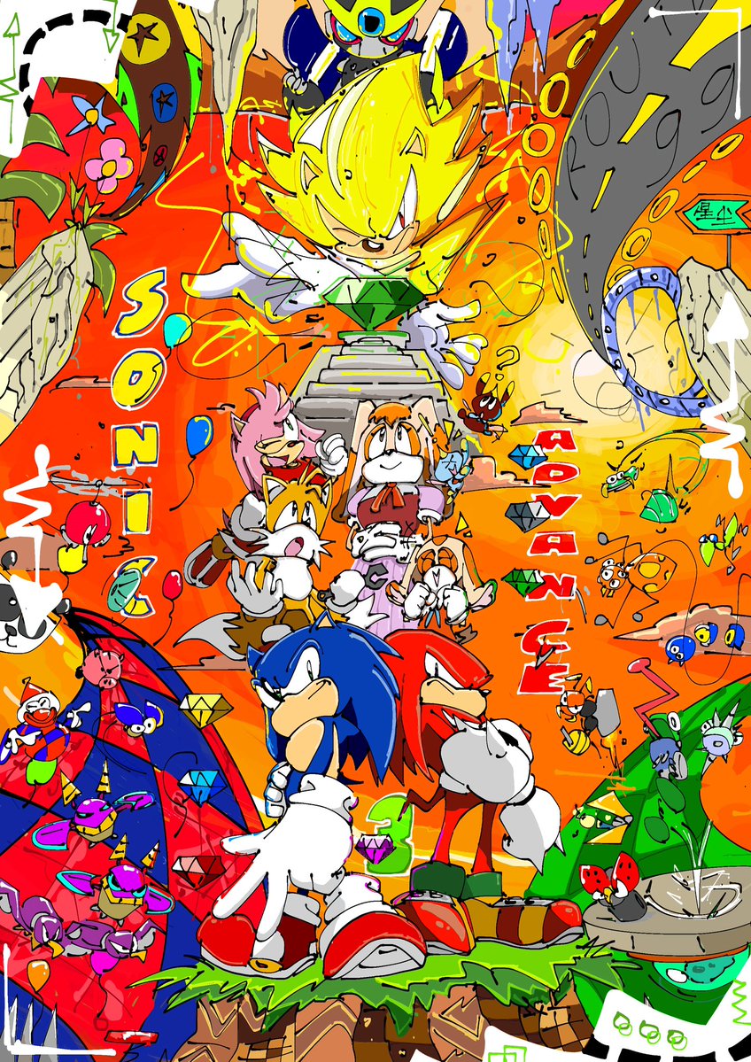 stardust_kart's tweet photo. happy 35th anniversary sonic !! #ソニック35周年 https://t.co/sJelhUzvWJ