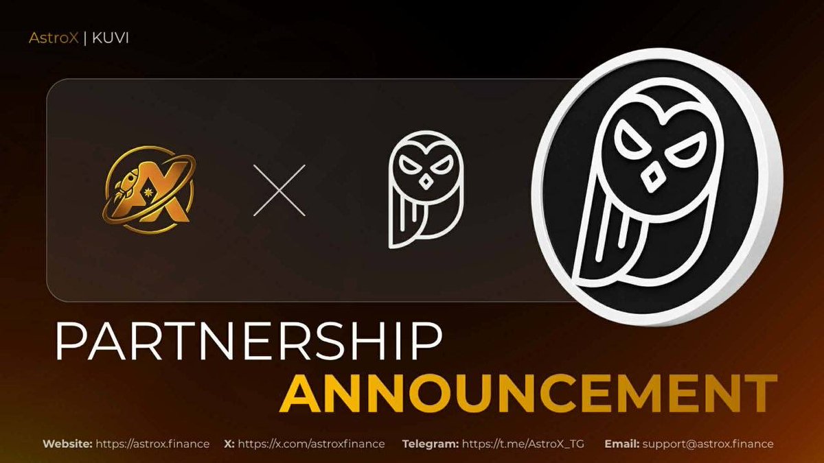 AstroXFinance's tweet photo. 🤝Community Partnership Announcement🤝

We're excited to partner with @kuvilabs the team building future of Agentic Finance.

✨ Kuvi empowers users with institutional-grade financial automation through prediction market intelligence, narrative-driven execution, conditional portfolio management, strategy backtesting, and cross-venue routing, all within a unified execution layer.

Together, we're exploring the future of smarter trading, deeper liquidity, and next-generation Web3 participation.

🚀 Welcome to the intersection of Creator Finance and Agentic Finance.

#AstroXFinance #KuviAI #AgenticFinance #Web3 #DeFi #Crypto