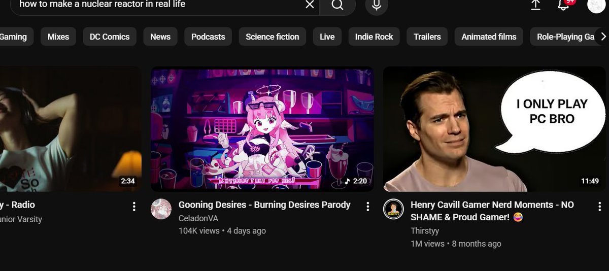 V2Kaizer's tweet photo. damn what is youtube recommending me https://t.co/eSYs36mvYt