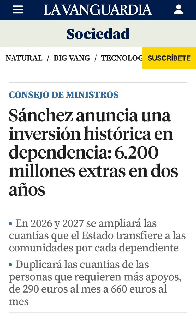 YOLMAVEN's tweet photo. 6.200 millones más para la dependencia es una gran noticia
Tenemos que garantizar que una parte de esa inversión llegue a las plantillas del sector de los cuidados, dignificando salarios y mejorando sus condiciones laborales
@CCOO trabajamos para lograrlo💪
#CuidadosDeCalidad https://t.co/fosyKx4Lq6