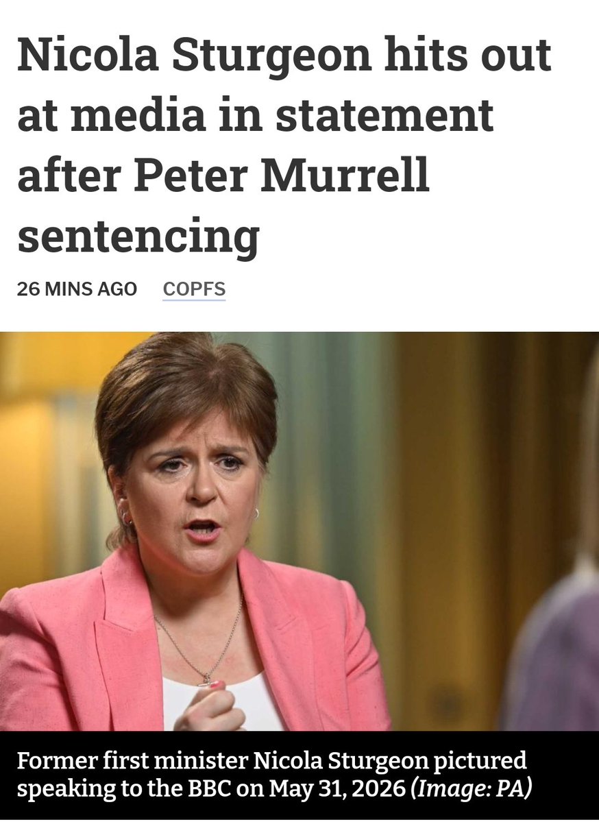 SuzJamieson's tweet photo. Sturgeon should shut her yap for once, keep her head down and be thankful she's not had HER collar felt. Yet.
And I don't think book tours and public appearances are a good idea for at least the rest of the year. https://t.co/GzxCKM3JL6