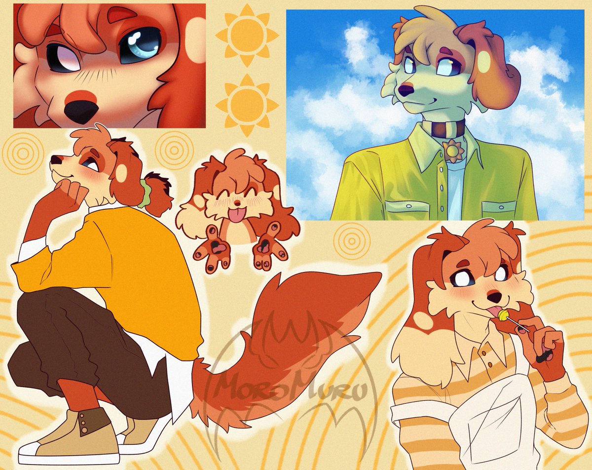 MoroMuru's tweet photo. Sunshine boy ☀️

slowly getting to the groove of drawing again yey :'D
#dogday #PromiseinShacklesAU #smilingcritters https://t.co/XhtXRzTXWh