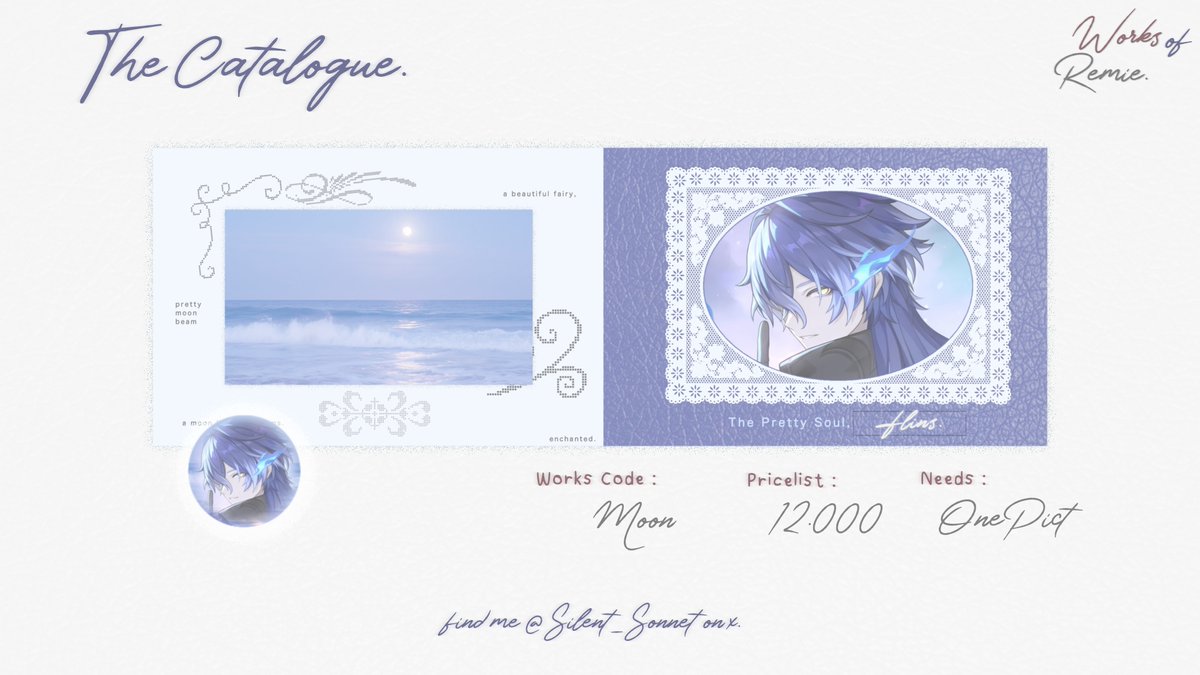 Silent_Sonnet's tweet photo. any kind of interaction will be cherished 🍒🩵

greetings, dear Lovers! the shop is now opened! i do take open orders for the catalogue set forth below. for further tidings, see beneath! 🥹🩵

#bealanjaㅤ https://t.co/YuKMhSDeEC