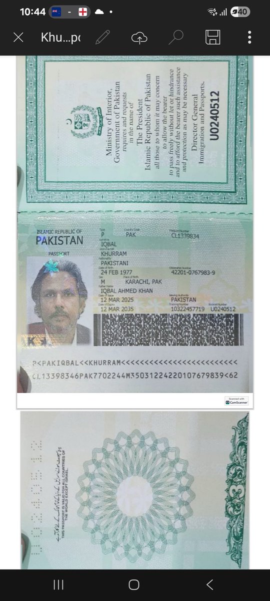 khuramIq's tweet photo. @EmiratesSupport Passport copy enclosed https://t.co/EicoRyQtYY