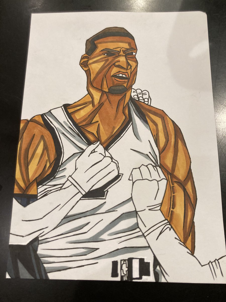 AOCnba's tweet photo. Victor Wembanyama.

One of the most unique players in NBA history.

Work in progress.

#VictorWembanyama #Spurs #NBAArt #Drawing #Wemby https://t.co/mfkruYhid5