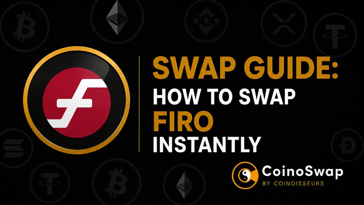 CoinoSwap's tweet photo. Firo is built for users who value privacy and swapping FIRO should be simple too.

Our new $FIRO swap guide shows how to compare real-time offers, choose fixed or floating rates, paste your wallet address, and receive FIRO directly in your own wallet.

No account. No CoinoSwap custody. Just swap.

🔗 https://t.co/LUNyKFWLHE

#PrivacyCoins #CoinoSwap