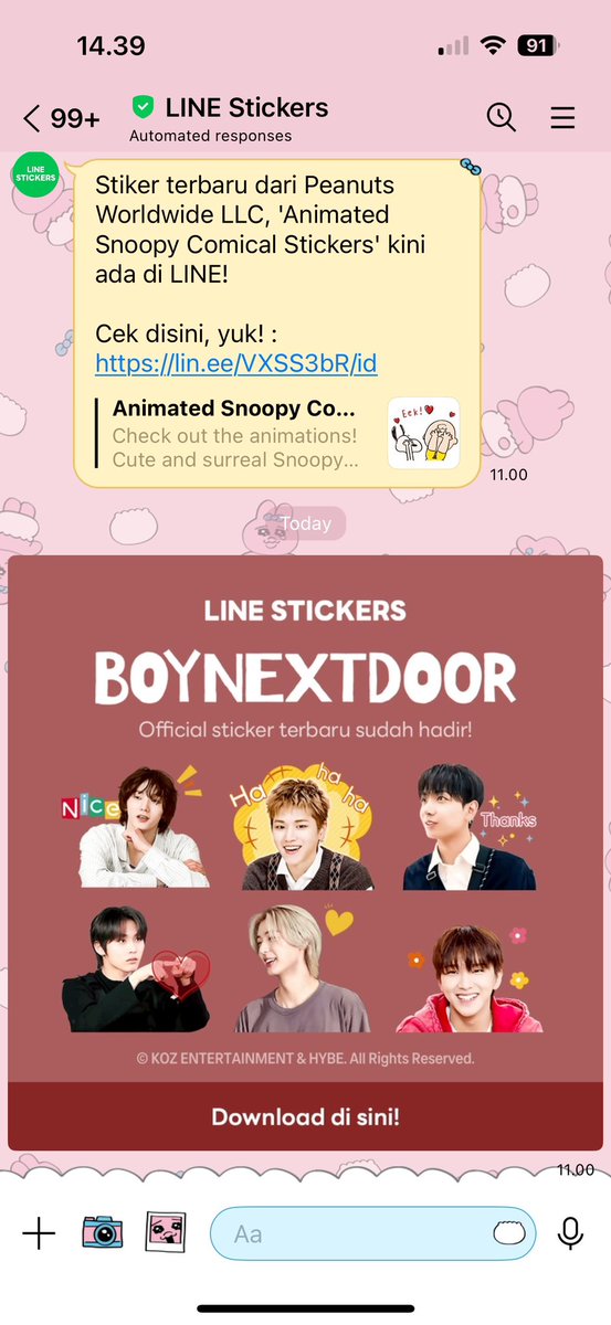 yeppitron3000's tweet photo. wait… boynextdoor launched a new sticker pack on line? https://t.co/uS5RvdtUs6