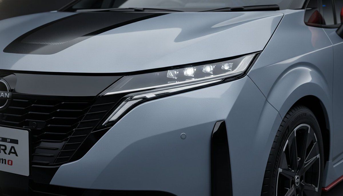 Diep_AutoJapan's tweet photo. 新型ノート オーラ NISMO、ついに公式デリバリー開始。
デジタルVモーションの超ハイテク顔×NISMO伝統のレイヤード・レッド。
正直、先代の『銀座の仕立ての良いスーツ』的なエレガンスが好きだった人からすると、このアグレッシブさは賛否分かれるか？
[https://t.co/tRa4YbIDh0]
#ノートオーラ #日産 https://t.co/A0bUxHQS97