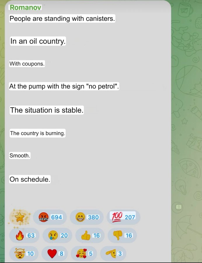 Sampo_H's tweet photo. @JumpinUKdog @jalle51 And yet there are country-wide gas shortages. https://t.co/M0nNrb9Pgp