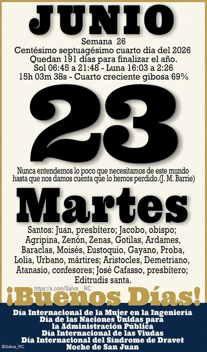 anatelorza's tweet photo. La hoja del almanaque https://t.co/VupsEdWosW