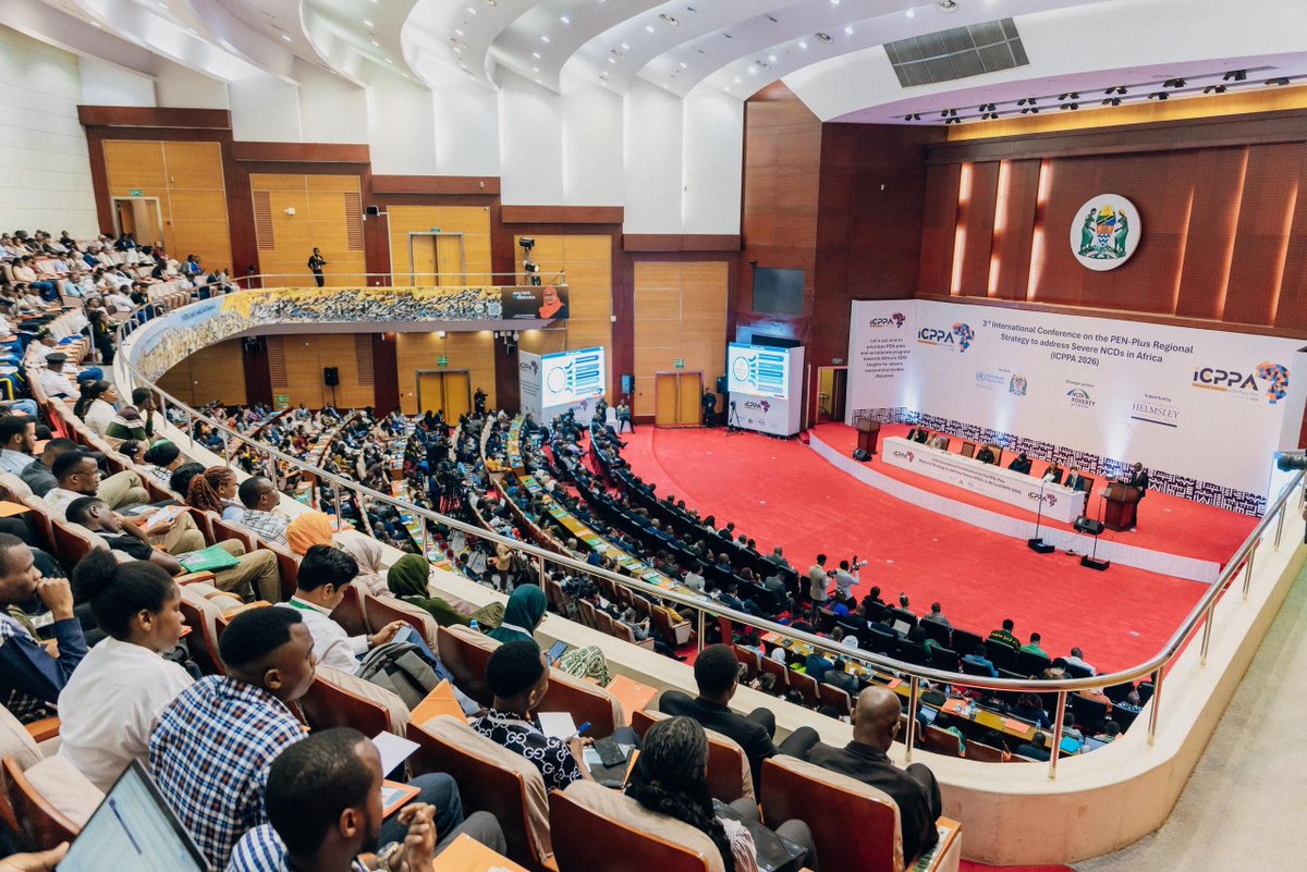 WHO_Tanzania's tweet photo. Over the next three days, leaders, policymakers, health experts and partners will focus on advancing practical solutions to improve access to care for people living with severe noncommunicable diseases across Africa at #ICPPA2026 in Dar es Salaam.
#PENPlus
#EndingDiseaseinAfrica