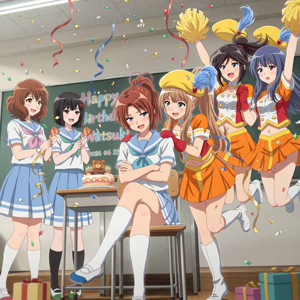 hangaku's tweet photo. ハッピーバースデー夏紀🎉🎂 #中川夏紀生誕祭2026 https://t.co/DtX519by85
