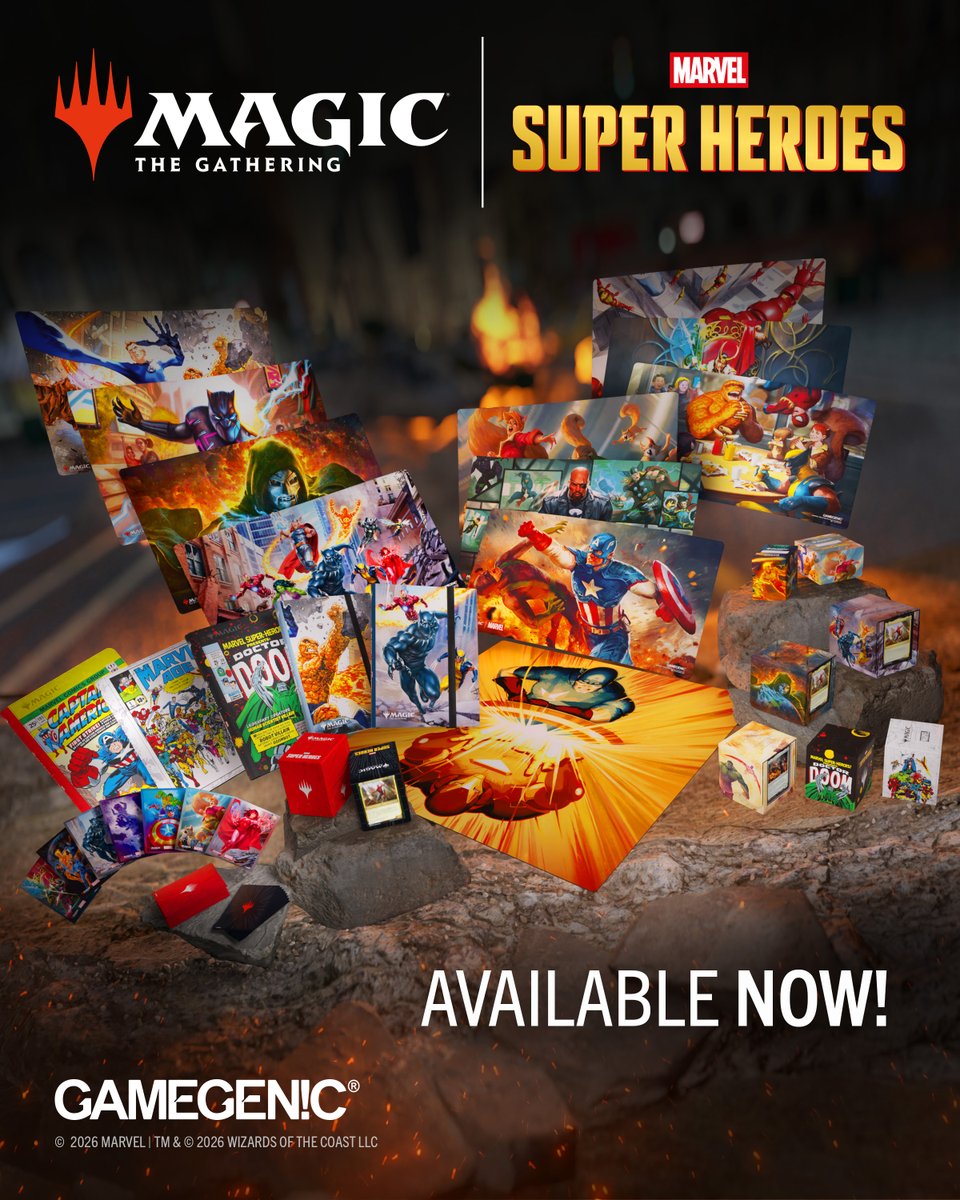 Gamegenic_'s tweet photo. We’re so excited that our accessories for Magic: The Gathering | Marvel Super Heroes are finally yours! 🦸✨🤜
Experience our ingenious new products and upgrade every round played! 😍

🇪🇺Release Europe: July 3 2026

#gamegenic #MTGxMarvel #accessories https://t.co/Sfq5mwnQQ3