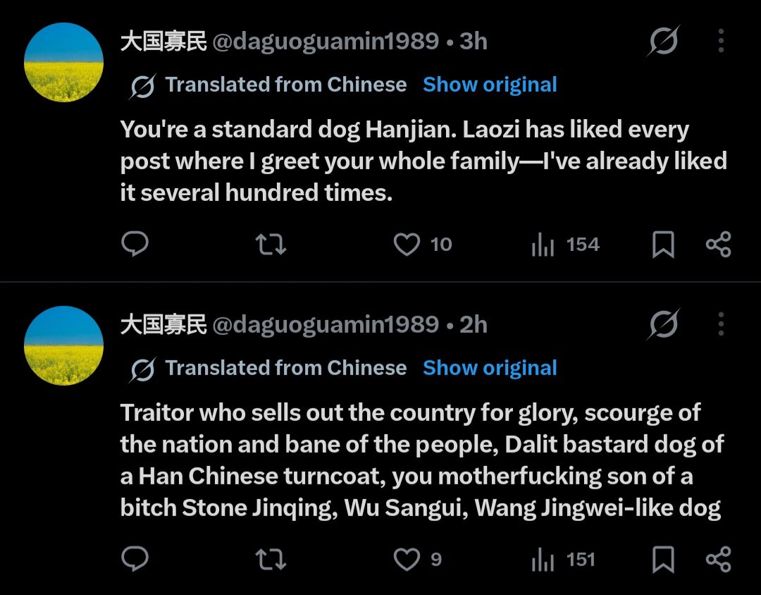 temporary_handl's tweet photo. the whole shin gong falana dhimkana caste system thing has really affected the mental state of the chinese 😂😂🤣🤣 just look at how they're absuing the chinese representaives visiting india for the brics nsa meet. good job ppl 😹😹 https://t.co/JBrGqGl9Zw