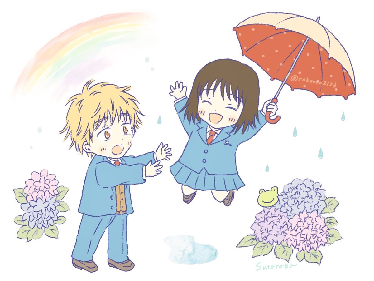 roboooo2123's tweet photo. 雨上がり🌈☂️ https://t.co/mxKBncnnbh