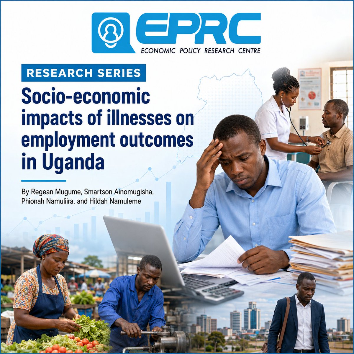 EPRC_official's tweet photo. When illness strikes, the impact does not stop at the clinic.

It follows workers to their jobs, affects household income, reduces productivity, and can push already vulnerable workers deeper into informal and insecure employment.

Read our new research: https://t.co/mhYEd4o4yj https://t.co/rb7OarJMwT