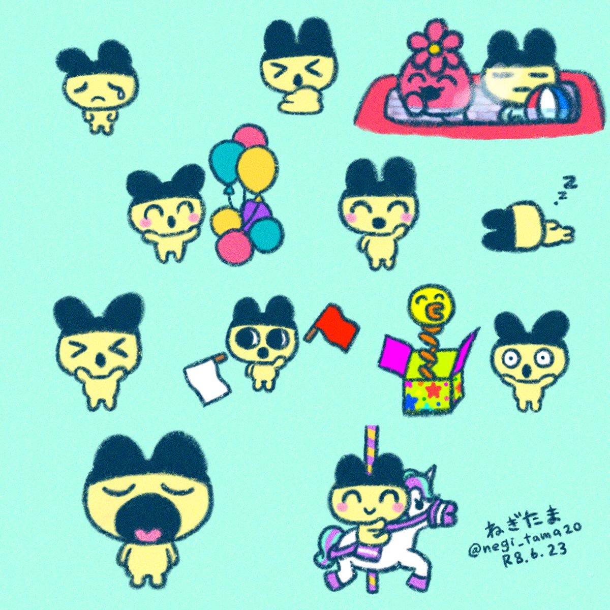 negi_tama20's tweet photo. まめっち可愛いよ。まめっち #たまごっち  #tamagotchi  #たまごっちパラダイス  #たまパラ https://t.co/TFYiHhE0zQ
