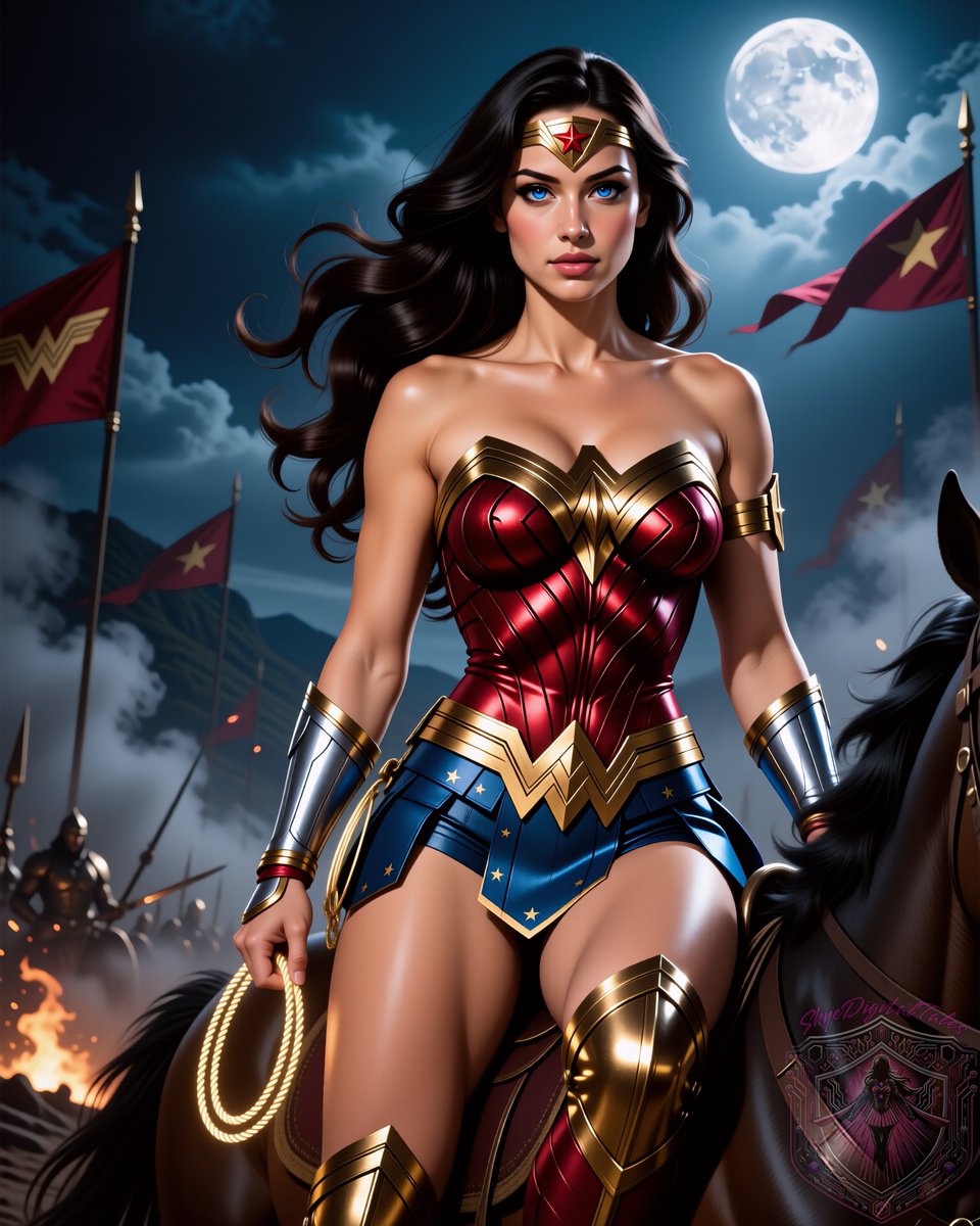 SkyeDigitalTale's tweet photo. Wonder Woman
-----
Follow for more 😉🩷
#aiart #aigirl #digitalart #digitalillustration #WonderWoman #DCComics #Amazonian #FanArt #SuperHeroine https://t.co/SrnTIlym88