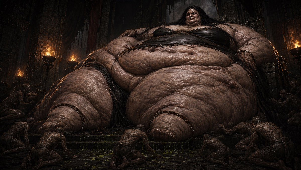 IfoolwithAI's tweet photo. #fat #necronancy #queen https://t.co/5nr5q2MU4x