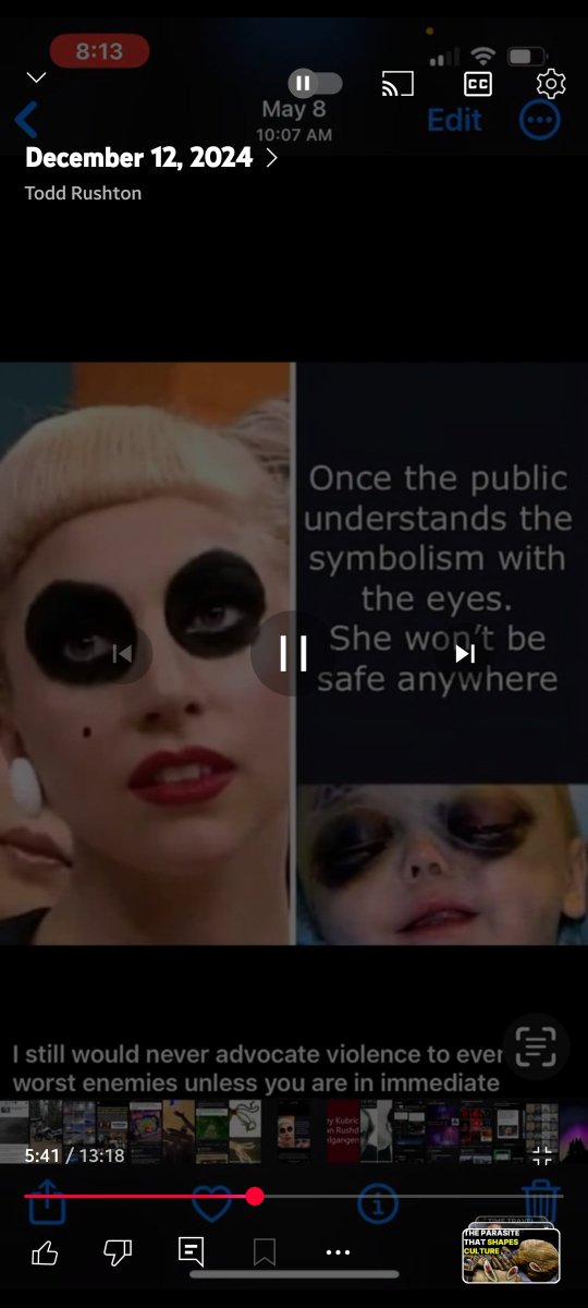 GalevTom's tweet photo. @Daniell64334313 The vampire Gaga with Panda eyes do you know what is Panda eyes 
Remember it's scientifically proven the blood from young children specially if the child is traumatized the brain is releasing very strong drug that makes those vampires high and vital https://t.co/ZZt2Fz562l