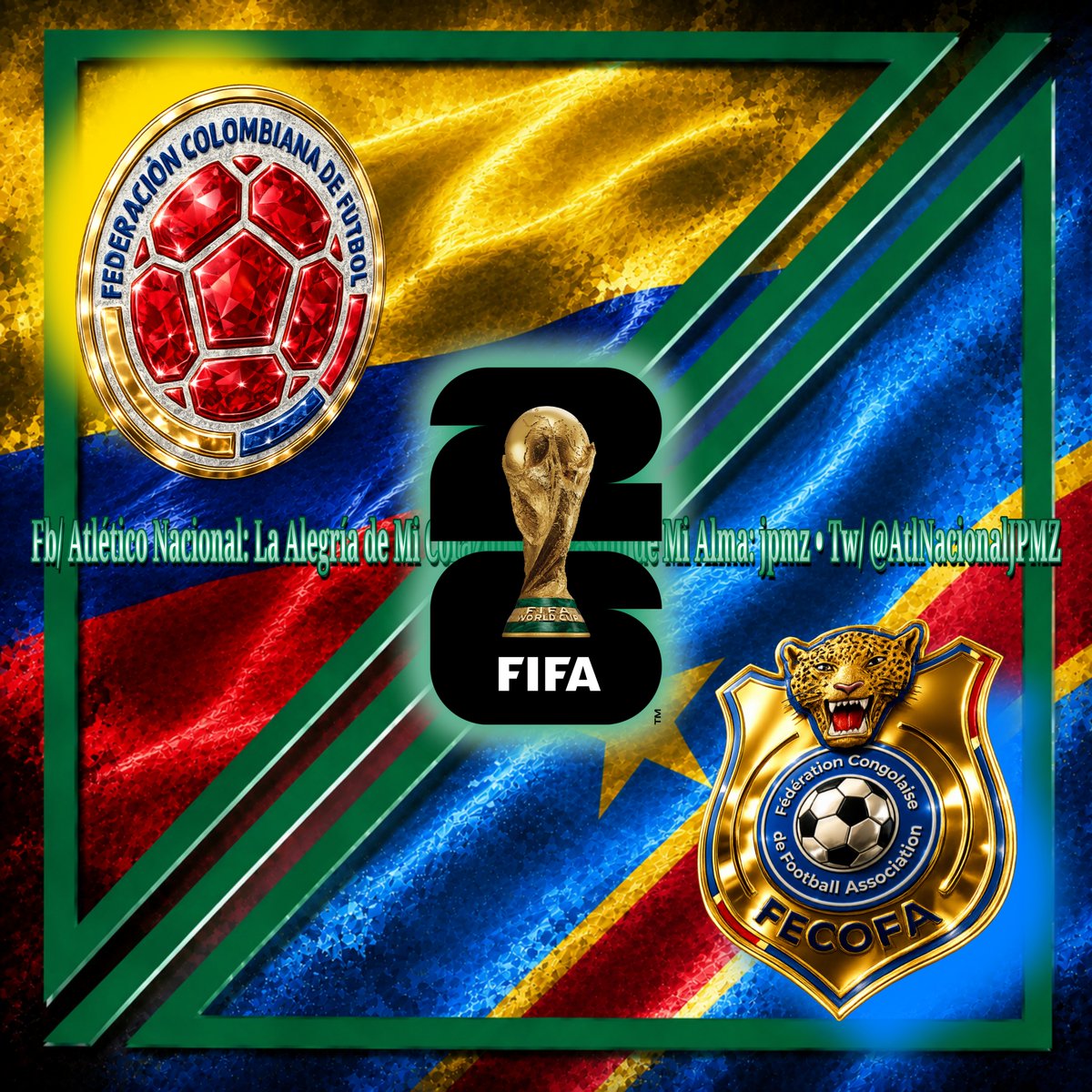 AtlNacionalJPMZ's tweet photo. #VamosColombia #VamosTricolor #VamosMiSeleccion #VamosPorElMundial #SomosMundial #SelecciónColombia #Tricolor #FCFMayores #FCF #Mundial #Conmebol #MundialUnidos #WCQs #WeAre26 #Somos26 #Norteamérica2026 #United2026 #MundialUSAMéxicoCanadá #WorldCup2026 #MundialNorteamérica2026 https://t.co/1tHxWLFfCP