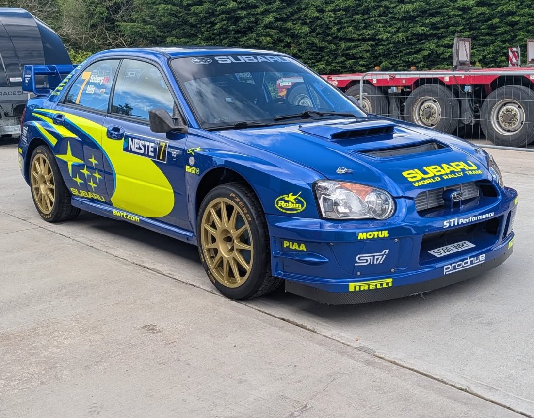 WRCPAST's tweet photo. WRC Car for Sale

𝗘𝘅 𝗪𝗼𝗿𝗸𝘀 𝗦𝘂𝗯𝗮𝗿𝘂 𝗦𝟵 𝗪𝗥𝗖 (𝗙𝘂𝗹𝗹𝘆 𝗥𝗲𝘀𝘁𝗼𝗿𝗲𝗱) 

1 of 4 Cars used by Petter Solberg in his 2003 WRC Championship Winning Season.
 
He finished 2nd in the 2003 Rally Finland in this car. 

📷 C&amp;M Motorsport Sales

#wrc #subaru #japan #cars https://t.co/rqpWVDhZFL