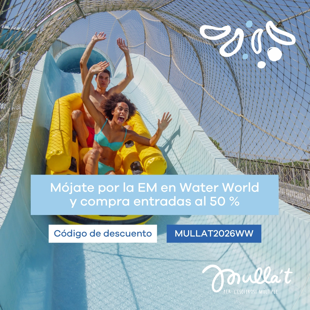 FundacioEM's tweet photo. 🛝 Aprovecha el descuento del 50 % y mójate desde @waterworldparc.

Haz clic en el enlace e introduce el código "MULLAT2026WW".

Este 4 de julio, ¡mójate por la EM en Water World! 💦

🎟️ https://t.co/UCPuIDsm4q https://t.co/rSlE2gbf7Z