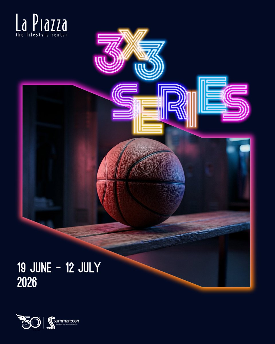 OfficialRCTI's tweet photo. 3X3 SERIES is coming to La Piazza!
Mulai dari court booking, 3x3 match, coaching clinic, hingga court takeover yang siap hadir di
3x3 Series kali ini!!
MARK YOUR CALENDAR!
19 June - 12 July 2026
La Piazza, Summarecon Mall Kelapa Gading
See you on court, MKG Friends! 4
#MKG https://t.co/4eqm61Tw9C