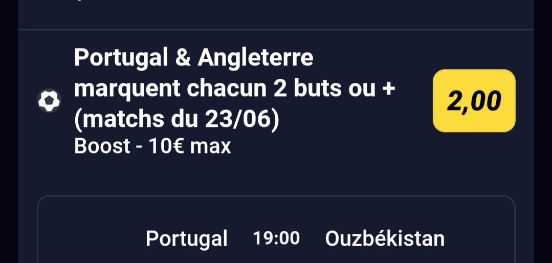 PicksDc's tweet photo. On prend également la GCB wina pour ceux qui l'ont et la CB Betclic pour le match du Portugal et de l'Angleterre 
#TeamParieurs 
#WorldCup 
#Foot https://t.co/CdD9adAVOy