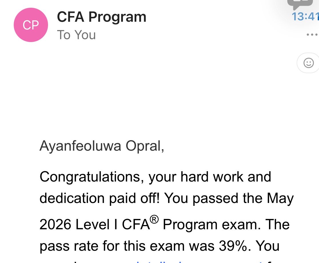 ayanfe_ogbonna's tweet photo. Guess who passed 🤷‍♀️ https://t.co/GiU7Sy4oHn