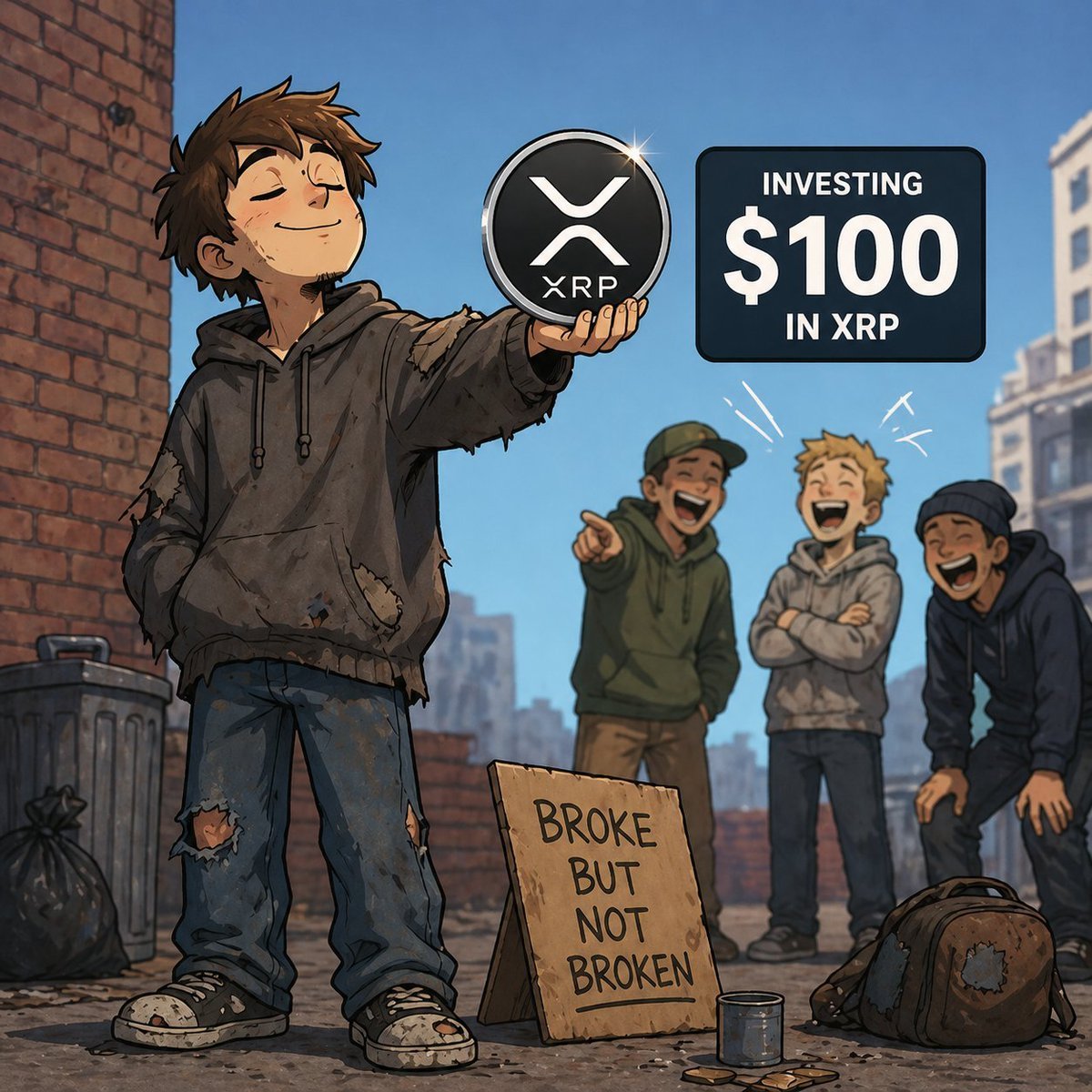 Isaovo0's tweet photo. Not everyone has the means to invest tens of thousands of dollars at once.  But don't underestimate those who bought just $100 or $200 worth of XRP.  Because what truly matters isn't the size of your starting point, but the courage to take that first step when most people are full of doubt.  Behind every investment lies a person's time, effort, and belief in the future.  If XRP truly enters its era of success, the market may not ultimately reward those with the most capital, but rather those who stayed the course.  How much did you spend when you first bought XRP?