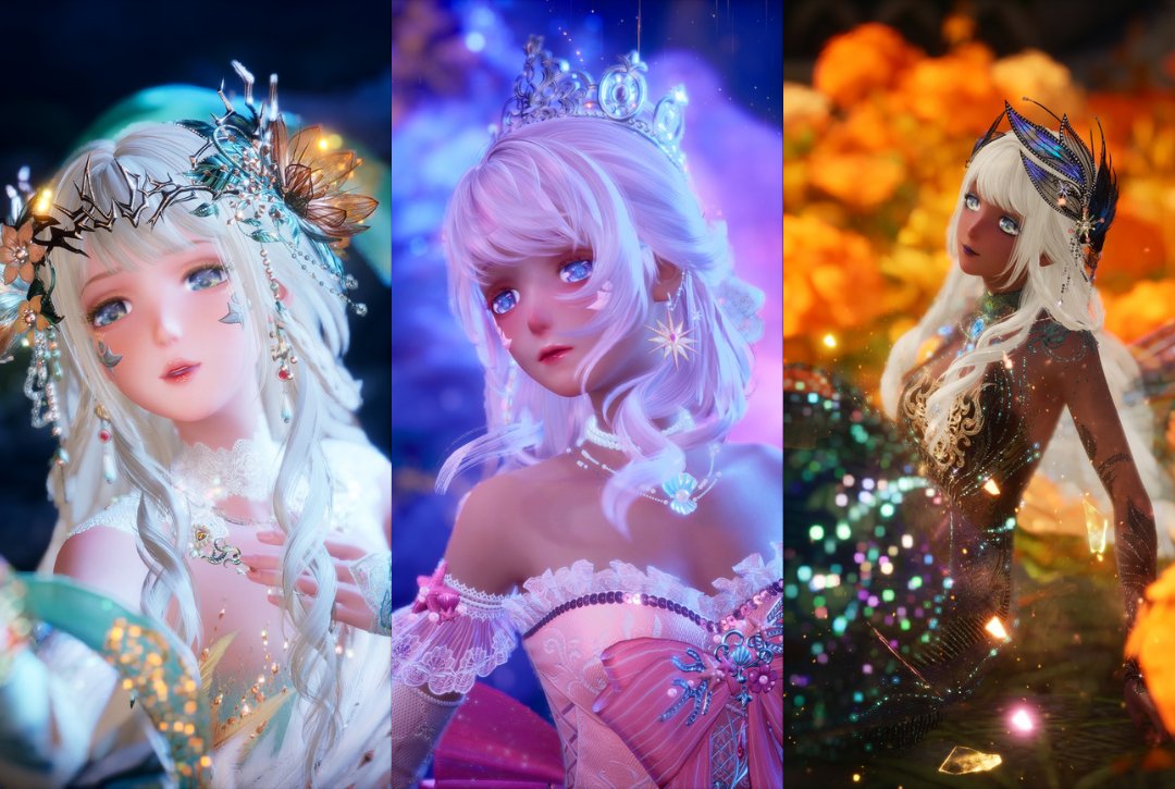 Fernelle34's tweet photo. This was such a magical season~ 
I tried some new things and attempted slightly different colour combos and I couldn't be happier. 

| #InfinityNikki #infinitynikkitwt #infinitynikkigame |
#UntilTideEnds https://t.co/DMRbI0TnQG