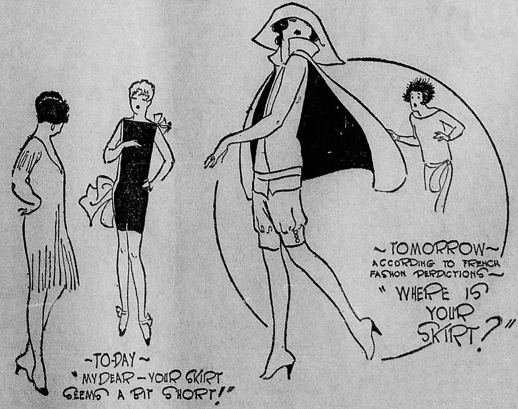 wikivictorian's tweet photo. Illustration by American cartoonist Ethel Hays, Santa Ana Register, California, April 15, 1927. https://t.co/IRc1EK8bAC