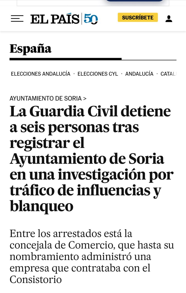 Nacho_750's tweet photo. @lc75283 @todoesmentiratv Y lo de Soria y lo de Soria.
Un no parar .
6 detenidos a estas horas.
Ayuntamiento de Soria.
Apuestas ….
¿ de qué color será? https://t.co/x0bpHIS4B5