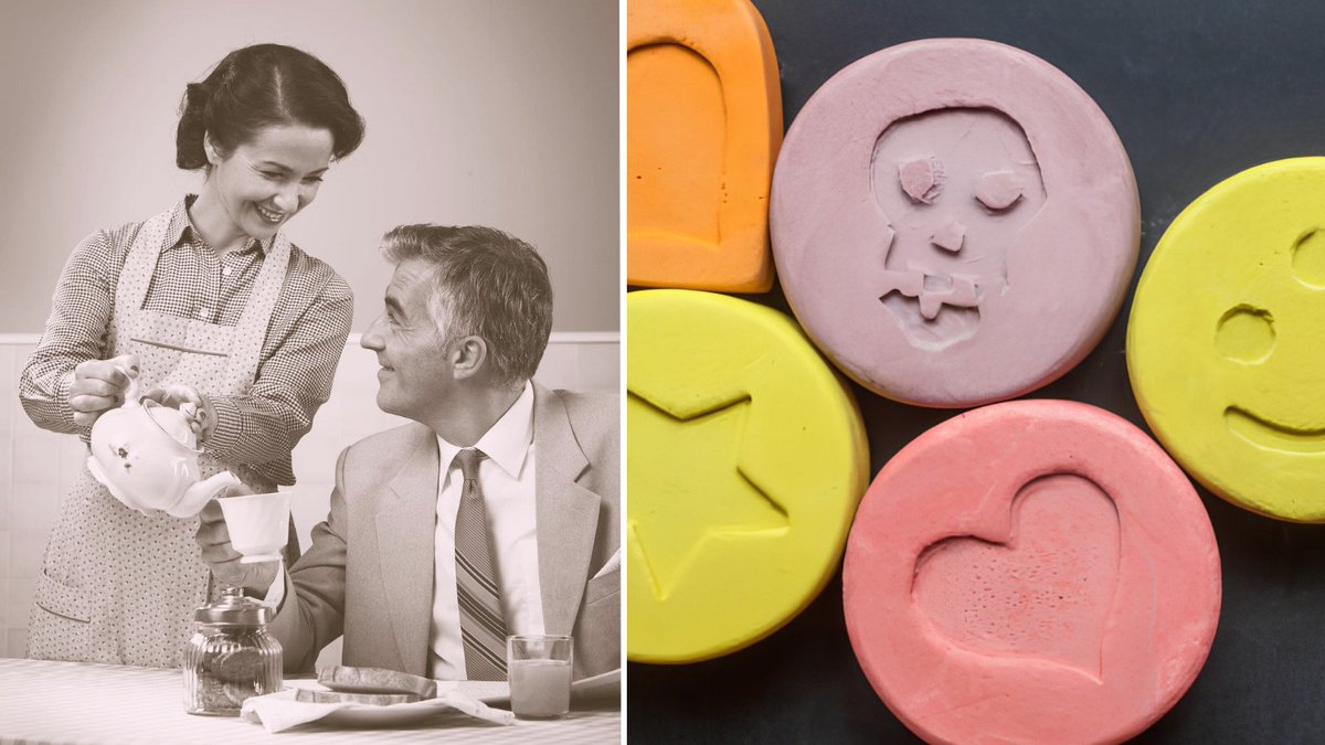 0xQuasark's tweet photo. MDMA used to be a legal couples-therapy drug in America.

Therapists called it: "𝘱𝘦𝘯𝘪𝘤𝘪𝘭𝘭𝘪𝘯 𝘧𝘰𝘳 𝘵𝘩𝘦 𝘴𝘰𝘶𝘭" 

They prescribed it openly to break down emotional walls between spouses.
Then it hit Studio 54.

By 1985 it was Schedule 1, alongside heroin. Therapists begged the DEA not to ban it, but...

The DEA banned it anyway.

40 years later we're still arguing about whether it counts as medicine.
