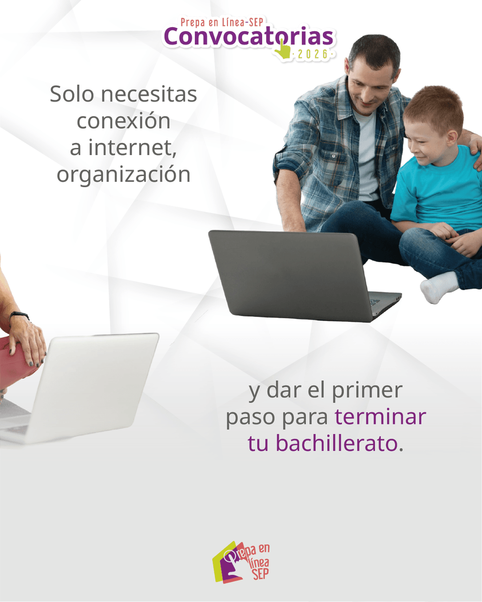 PrepaLineaSEP's tweet photo. 🎒✨ Estudiar no significa dejar de trabajar, de estar con tu familia o de seguir tus metas.

📆 Regístrate del 22 de junio al 1 de julio en https://t.co/vawWNZXNTU

#PrepaEnLíneaSEP #Convocatorias2026PLSEP #EstudiarYTrabajar https://t.co/9JRqfAyEAD