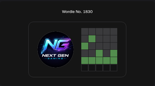 NG_Dexterity's tweet photo. Today's Wordle hint: Warriors.

#Wordle https://t.co/Pf5NaWbhWf