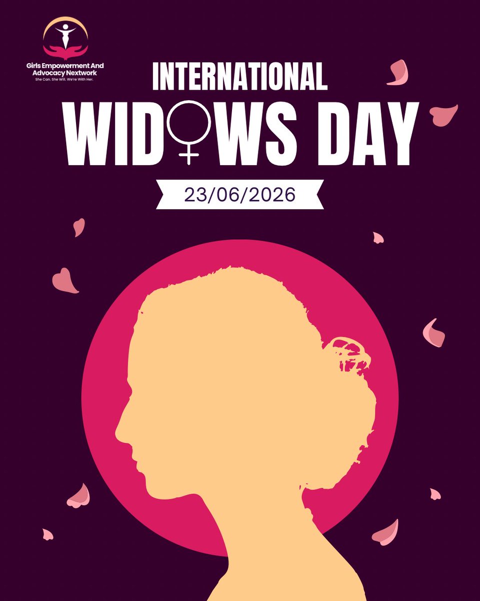 geanextwork's tweet photo. Today is International Widows’ Day. 🕊️

When a woman becomes a widow, her daughters often pay the price too — pulled from school, denied inheritance, pushed into early marriage.

Protecting widows is protecting girls.💜 https://t.co/vDtsUPwbf1