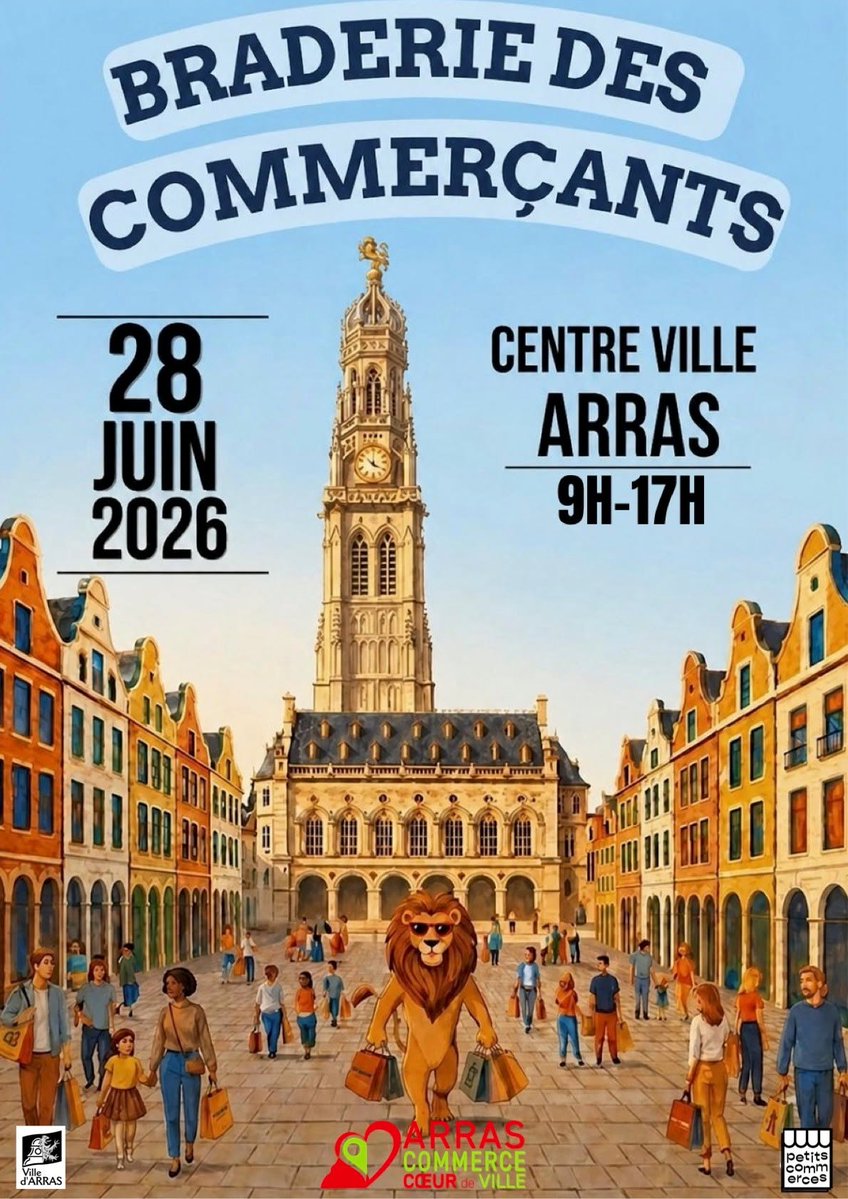 VilleArras's tweet photo. 🛍️ C'est ce dimanche ! La Braderie des Commerçants transforme le centre-ville d'Arras en LA journée shopping de l'année. Un plan a été préparé pour préparer votre parcours 👀

📍 Centre-ville 📅 28 juin, 9h-17h #Arras https://t.co/YNaL9WbdMa