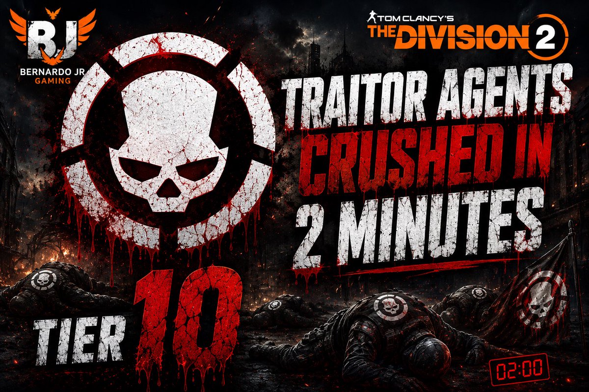 Bernardo_Jr7's tweet photo. 🚨 ROGUE AGENTS CRUSHED IN 2 MINUTES

The hunt didn’t last long.

Tier 10 Escalation with an SHD squad determined to finish the job.

🎮 Bernardo Jr • WelvesBR • Johnny Joker • Biohazard

Watch now:

https://t.co/gHxDD5h4MR https://t.co/FMs5LS542H