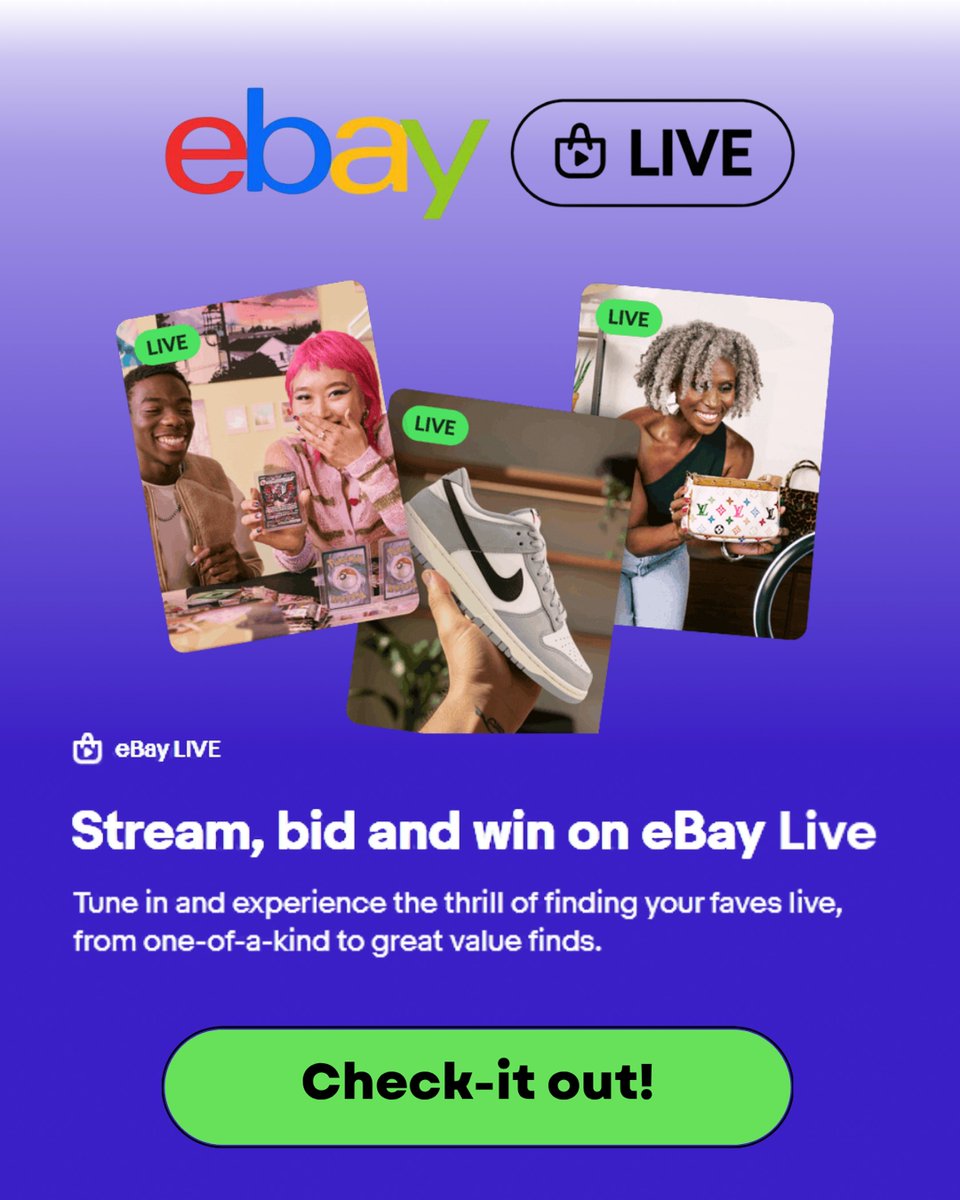 completesave's tweet photo. eBay is a well-loved favourite for our members, and we’re excited to share an exclusive feature they’ve added to their shopping experience: eBay Live!📺

Learn more about eBay live in our latest blog and start shopping: https://t.co/EWMYxdIDZN 

#CompleteSavings #eBay https://t.co/oNseTO81ae