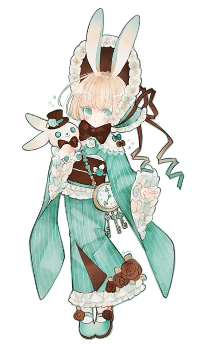 チョコミント和装アリスちゃん