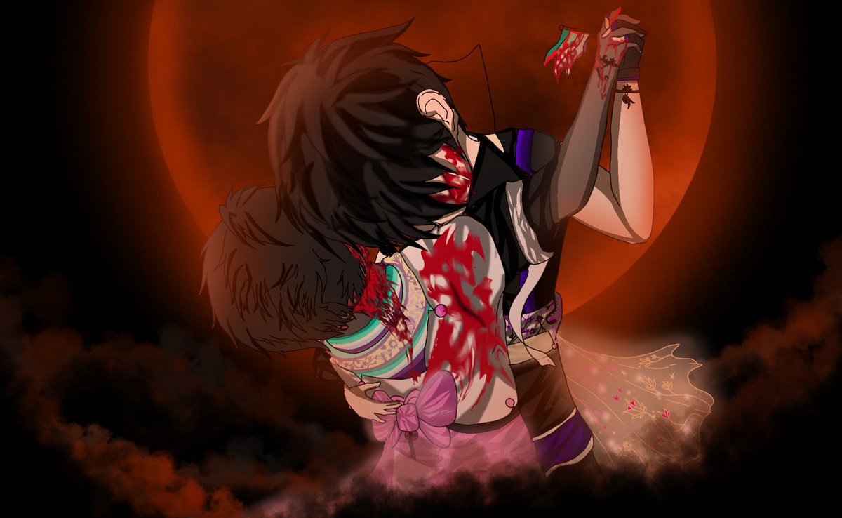 ElCapibara66660's tweet photo. "... One day, our children live a prosperous, eternal peace, at the cost of their parents' long-lived suffering, let us vow it." 

Happy late-Pride Month, and happy bloody anniversary for us! 🥹💖 @Holaxd22012329 
Cannot you believe it we make through one year? 💖🥹 https://t.co/7J1dDGY63E