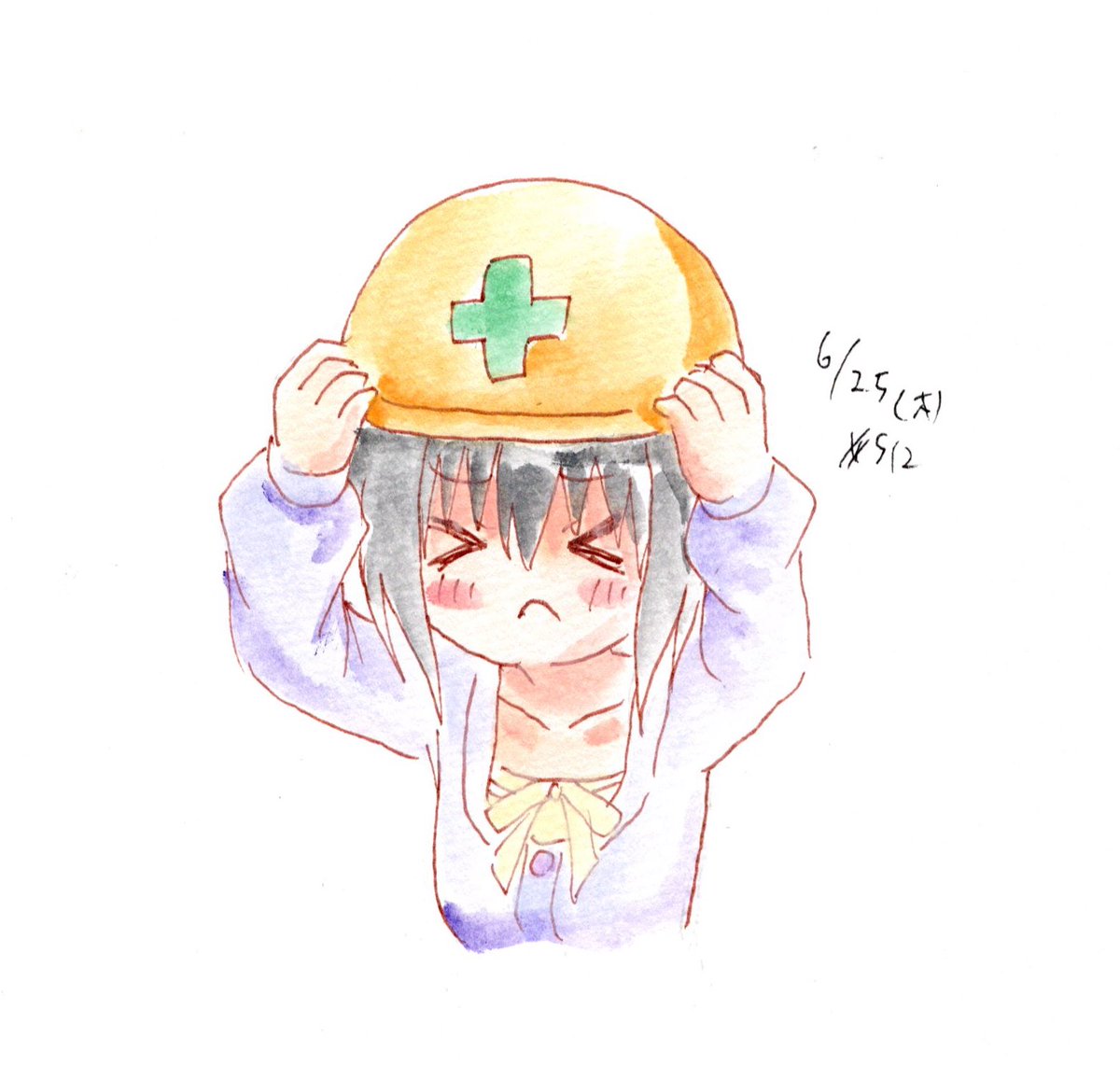 CAPTAIN_SIGMA's tweet photo. ヘルメットで防御する小日向美穂ちゃん
#１日１美穂運動シーズン3 https://t.co/55gRYG9ggI