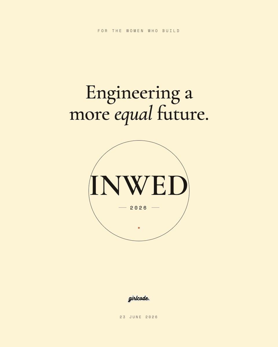 GirlCodedev's tweet photo. π οΈ Today is International Women in Engineering Day, and we're celebrating every woman who builds, breaks, debugs, and rebuilds. π
This year's theme is hashtag#EngineeringIntelligence!
#womenintech #girlswhocode #girlcode #diversityintech #INWED26 https://t.co/mJyECA1PgL