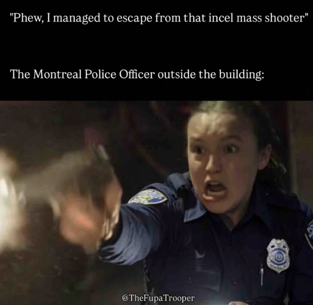 Meme_God_069's tweet photo. @elon_acl did the female cop really kill that bystander ? https://t.co/dLSqQWwpUj