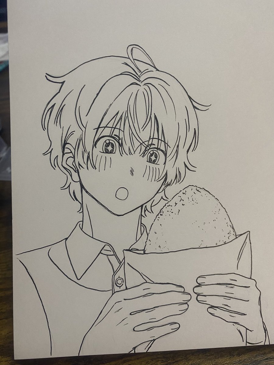 Onoe_02's tweet photo. Gペン楽しい！
これはカレーパンです https://t.co/Tn7cOe1oJH