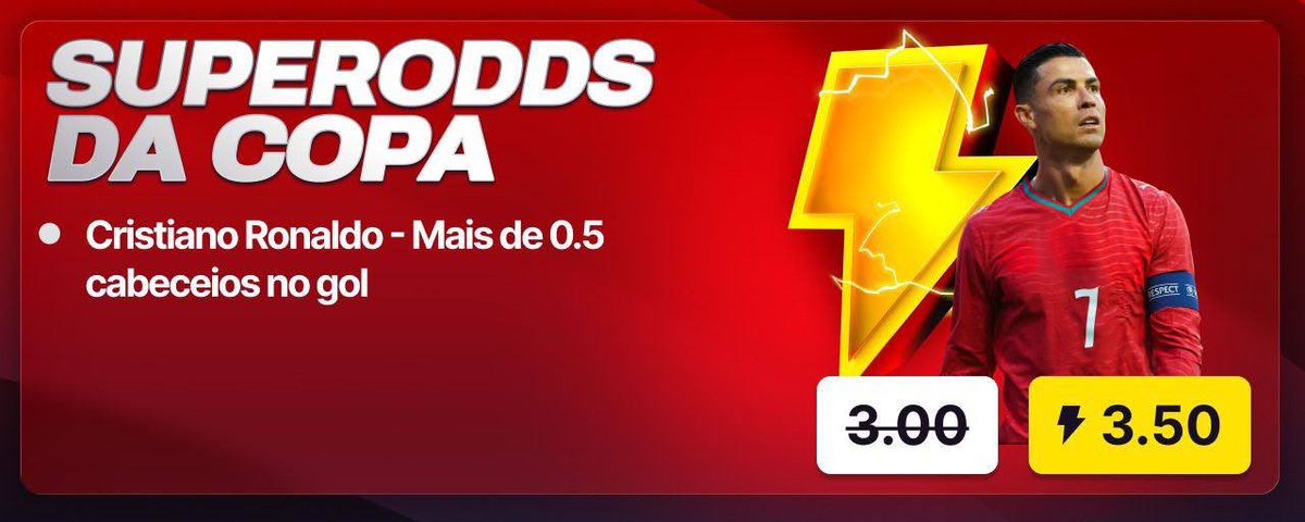 FaroTips's tweet photo. CR7 DE CABEÇA NO GOL? 

TAMO DEEEENTROOOO DEMAIS 🔥
Essa SuperOdd aí me pegou…

Bilhete pronto nos comentários 👇 https://t.co/scoKzyAitg